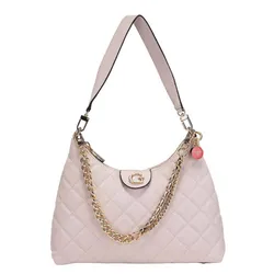 Túi Đeo Vai Nữ Guess Gillian Hobo Bag Màu Hồng Nhạt