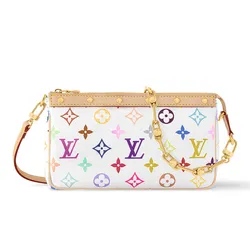 Túi Đeo Vai Nữ Louis Vuitton Pochette Accessoires LV x TM Bag Màu Trắng