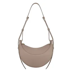Túi Đeo Vai Nữ Polène Numéro Dix Edition Textured Taupe Shoulder Bag Màu Nâu Xám