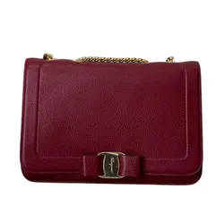 Túi Đeo Vai Nữ Salvatore Ferragamo Vara Bow Shoulder Bag Màu Đỏ