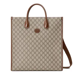 Túi Tote Gucci Medium Tote With Interlocking Màu Nâu