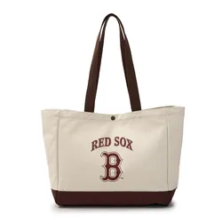 Túi Tote MLB Vintage Lettering Shopper Bag Boston Red Sox 3AORV015N-43CRS Màu Kem