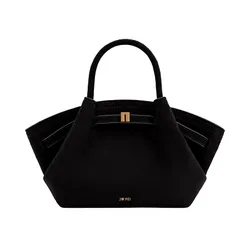 Túi Tote Nữ JW Pei Hana Mini Faux Suede Tote Bag Black Màu Đen  