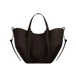 Túi Tote Nữ Polène Cyme Mini Edition Textured Ebony Màu Nâu Gỗ