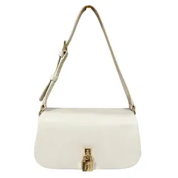 Túi Xách Furla Artemis Model Small Leather Shoulder Bag In White Màu Trắng