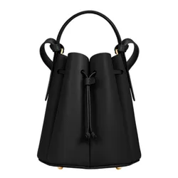 Túi Xách Nữ Polène Numéro Huit Mini Edition Textured Black Màu Nâu Đen
