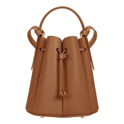 Túi Xách Nữ Polène Numéro Huit Mini Edition Textured Màu Nâu Camel