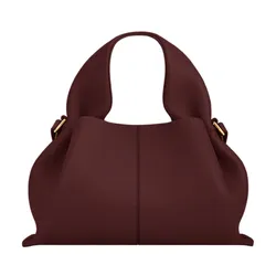 Túi Xách Nữ Polène Numéro Neuf Mini Edition Textured Black Cherry Màu Đỏ Cherry