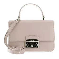 Túi Xách Tay Nữ Furla Metropolis Mini Top Handle Bag Ballerina Màu Kem