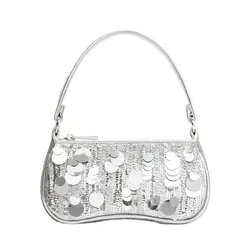 Túi Xách Tay Nữ Jw Pei Eva Metallic Sequin Mini Shoulder Bag - Silver Màu Bạc  