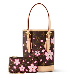 Túi Xách Tay Nữ Louis Vuitton LV x TM Nano Bucket M13417 Màu Nâu Be