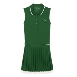 Váy Polo&nbsp;Nữ Lacoste Ultra Dry Tennis Heritage Dress EF8582 51 HII Màu Xanh Green Size 40