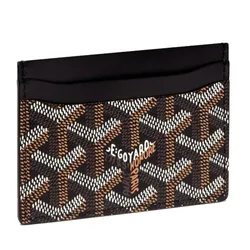 Ví Đựng Thẻ Goyard Saint Sulpice Card Wallet Màu Đen Họa Tiết
