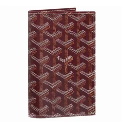 Ví Hộ Chiếu Goyard Grenelle Passport Cover Màu Đỏ Burgundy D- MT