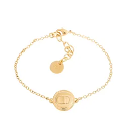 Vòng Đeo Tay Nữ Dior Christian Petit CD Charm Bracelet B1413PTCMT Màu Vàng