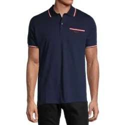 Áo Polo Nam Bally ​Tipped Logo Polo Màu Xanh Navy Size 50
