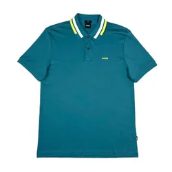Áo Polo Nam Hugo Boss Polo Shirt Màu Xanh Ngọc Size XL