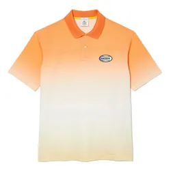 Áo Polo Nam Lacoste Live Regular Fit Gradated Print DH2898 Z81 Màu Cam Size 5