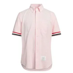 Áo Sơ Mi Nam Thom Browne Short Sleeve Shirt MWS252A Màu Hồng Size 2