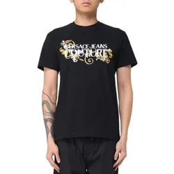 Áo Thun Nam Versace Jeans Couture 78GAHC05 CJ01C G89 Màu Đen Size S
