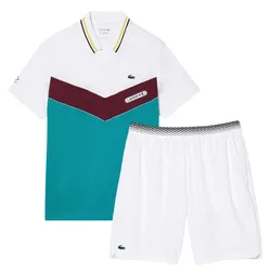 Bộ Tennis/pickleball Nam Lacoste DH1099 Q7I/ GH5209 001 Màu Xanh Phối Trắng