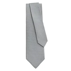 Cà Vạt Hermès Faconnee H Tie H030289TV60 Màu Ghi