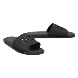 Dép Nam Dolce & Gabbana D&G Rubber Beachwear Sliders CS2215AN99480999 Màu Đen Size 40