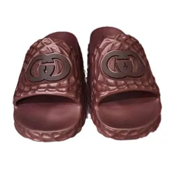 Dép Nam Gucci Men's Interlocking G Slide Sandal Màu Đỏ Size 39