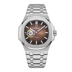 Đồng Hồ Nam Carnival 8128G1-VT-N Màu Nâu Bạc