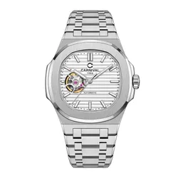 Đồng Hồ Nam Carnival 8128G1-VT-T Màu Bạc