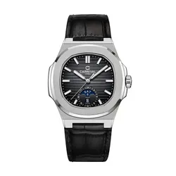 Đồng Hồ Nam Carnival Black Dial Watch 8110G1-VT-DD-D Màu Bạc Đen