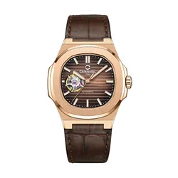 Đồng Hồ Nam Carnival Brown Dial Automatic Watch 8128G1-VH-DD-N Màu Nâu Vàng Hồng