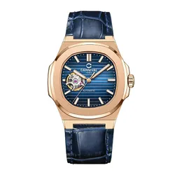 Đồng Hồ Nam Carnival Navy Dial Automatic Watch 8128G1-VH-DD-X Màu Xanh Navy Vàng Hồng