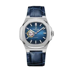 Đồng Hồ Nam Carnival Navy Dial Automatic Watch 8128G1-VT-DD-X Màu Bạc Xanh Navy
