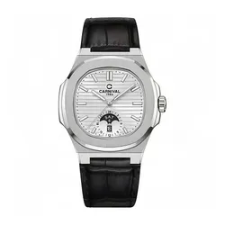 Đồng Hồ Nam Carnival Silver Dial Watch 8110G1-VT-DD-T Màu Bạc