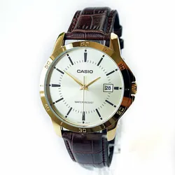 Đồng Hồ Nam Casio MTP-V004GL-9AUDF Màu Nâu Vàng
