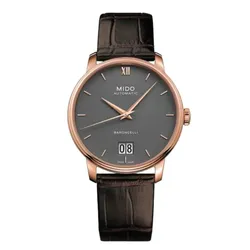 Đồng Hồ Nam Mido Baroncelli Big Date M027.426.36.088.00 (M0274263608800) Màu Nâu Đậm