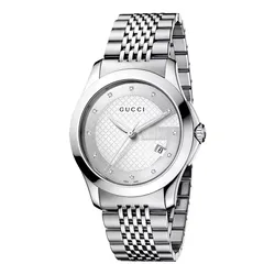 Đồng Hồ Nam Gucci G-Timeless Classic Stainless Steel Watch YA126404 Màu Bạc