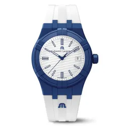 Đồng Hồ Nam Maurice Lacroix Aikon Tide Quartz Men Watch AI2008-BBB11-300-0 Màu Trắng Xanh