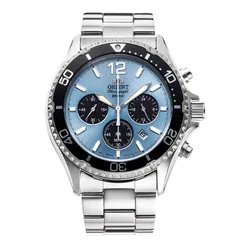 Đồng Hồ Nam Orient Sport Solar Chronograph RA-TX0206L10B Màu Bạc/Xanh