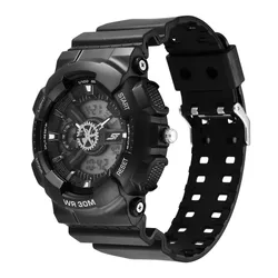Đồng Hồ Nam Sonata SF Sleek All-Black Chronograph Men's Watch 77137PP04 Màu Đen
