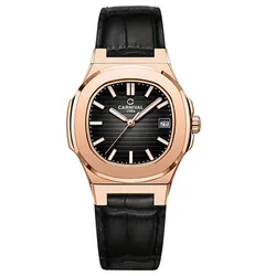 Đồng Hồ Nữ Carnival 8161L-VH-DD-D Màu Đen/ Vàng Hồng