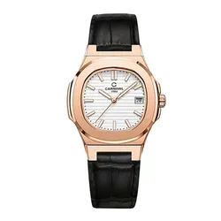 Đồng Hồ Nữ Carnival 8161L-VH-DD-T Màu Đen/ Vàng Hồng