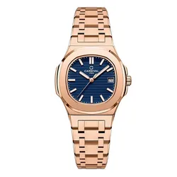 Đồng Hồ Nữ Carnival Quartz Watch 8161L-VH-X Màu Vàng Hồng/Xanh