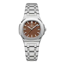 Đồng Hồ Nữ Carnival Quartz Watch 8161L-VT-N Màu Bạc/Nâu