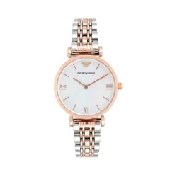 Đồng Hồ Nữ Emporio Armani Classic Mother Of Pearl Dial Ladies Watch AR1683 Màu Vàng Hồng - Bạc