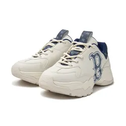 Giày Thể Thao MLB Big Ball Chunky Denim Monogram Boston Red Sox 3ASHBDM4N-43NYS Màu Trắng/Navy