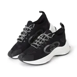 Giày Thể Thao Nam Gucci Run Sneaker 714660-USM10-8442 Màu Đen/Trắng Size 41