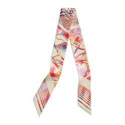 Khăn Nữ Hermès Ex-Libris Marble Silk Twilly Phối Màu