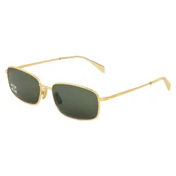 Kính Mát Celine Triomphe Rhinestone 02 Sunglasses In Metal With Crystals 4S285CMSB.35SG Màu Vàng - Xanh